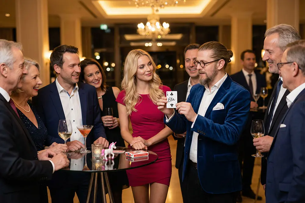 Close-up Magie als Walking Act in Braunschweig