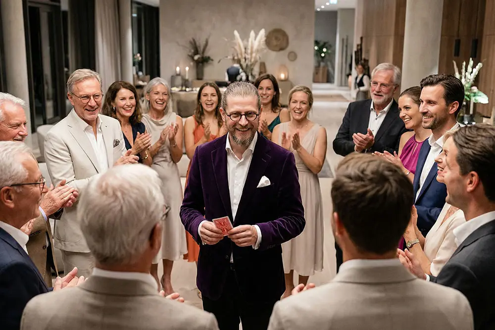 Close-up Magie auf einer privaten Feier in Braunschweig