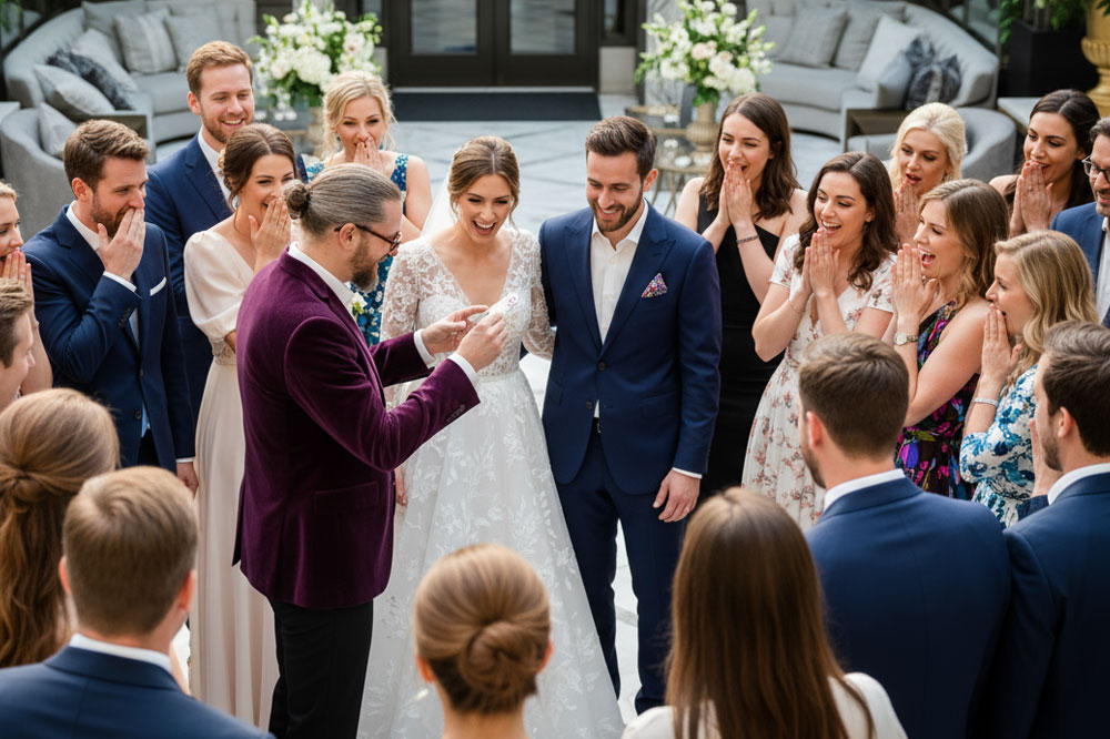 Zauberer Braunschweig: Simabu als Hochzeitszauberer bei einer Hochzeit